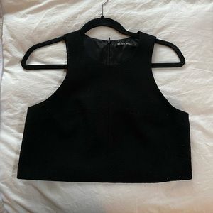 Black Halo Crop Tank Top